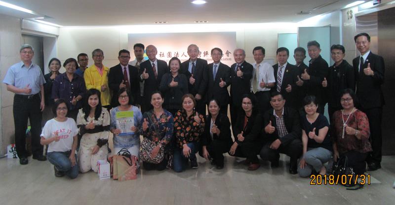 台評會偕同技職學校代表，接待泰國技職教育代表團來訪